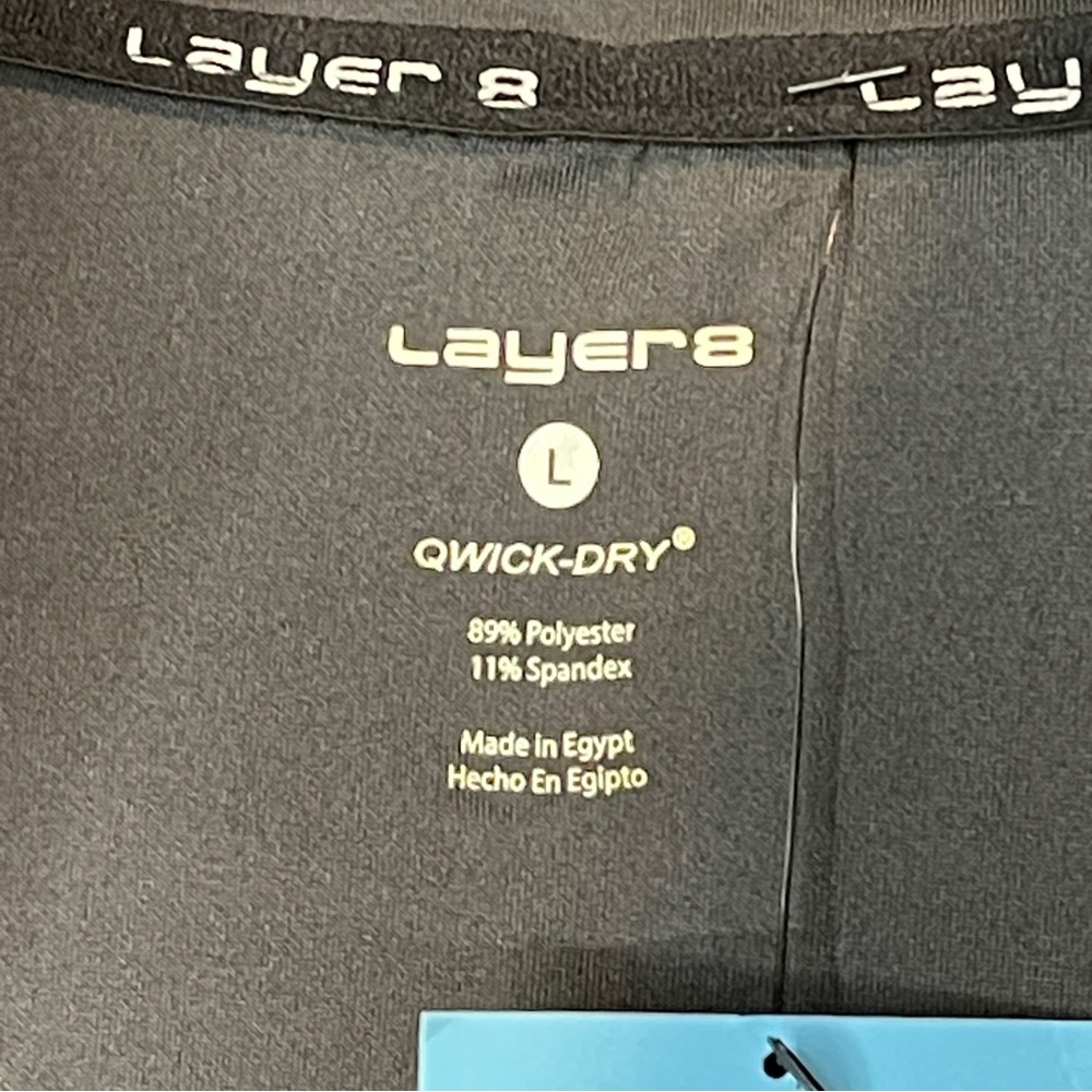 Layer 8 Men's Charcoal Quarter-Zip Pullover - Picture 3 of 5